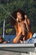 SOLANGE KNOWLES on a Yacht in Florida 11/23/2016