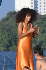 SOLANGE KNOWLES on a Yacht in Florida 11/23/2016