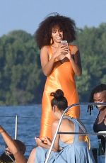 SOLANGE KNOWLES on a Yacht in Florida 11/23/2016