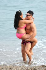 SOPHIE KASAEI in Bikini at a Beach in Barcelona 11/05/2016