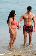 SOPHIE KASAEI in Bikini at a Beach in Barcelona 11/05/2016
