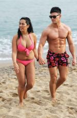 SOPHIE KASAEI in Bikini at a Beach in Barcelona 11/05/2016