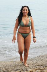 SOPHIE KASAEI in Bikini on the Beach in Barcelona 11/12/2016