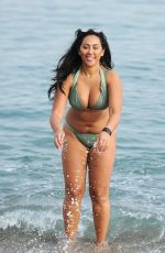 SOPHIE KASAEI in Bikini on the Beach in Barcelona 11/12/2016