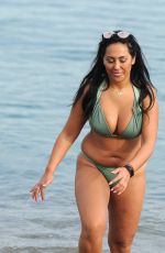 SOPHIE KASAEI in Bikini on the Beach in Barcelona 11/12/2016