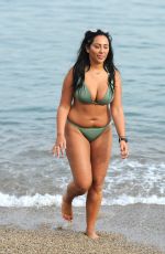 SOPHIE KASAEI in Bikini on the Beach in Barcelona 11/12/2016