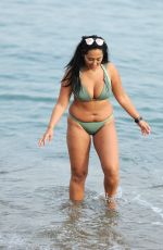 SOPHIE KASAEI in Bikini on the Beach in Barcelona 11/12/2016
