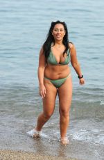 SOPHIE KASAEI in Bikini on the Beach in Barcelona 11/12/2016