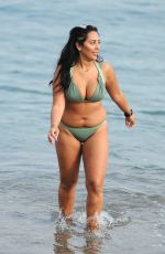 SOPHIE KASAEI in Bikini on the Beach in Barcelona 11/12/2016