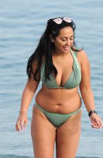 SOPHIE KASAEI in Bikini on the Beach in Barcelona 11/12/2016