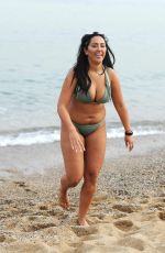 SOPHIE KASAEI in Bikini on the Beach in Barcelona 11/12/2016