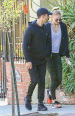 SOPHIE TURNER and Joe Jonas Out and About in Los Angeles 11/28/2016