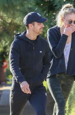 SOPHIE TURNER and Joe Jonas Out and About in Los Angeles 11/28/2016