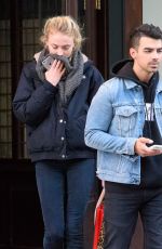 SOPHIE TURNER and Joe Jonas Out in Ney York 11/23/2016