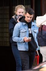 SOPHIE TURNER and Joe Jonas Out in Ney York 11/23/2016