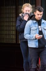SOPHIE TURNER and Joe Jonas Out in Ney York 11/23/2016