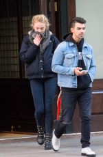 SOPHIE TURNER and Joe Jonas Out in Ney York 11/23/2016