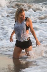 STACY FERGIE FERGUSON on the Set of a Music Video in Malibu Beach 11/14/2016