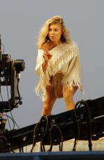 STACY FERGIE FERGUSON on the Set of a Music Video in Malibu Beach 11/14/2016