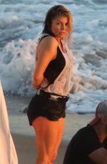 STACY FERGIE FERGUSON on the Set of a Music Video in Malibu Beach 11/14/2016