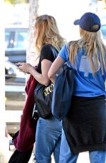 SUKI and IMMY WATERHOUSE with No Makeup Arrives at a Salon in West Hollywood 11/09/2016