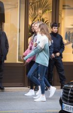 RACHEL HILBERT and GRACE ELIZABETH Out and About in Paris 11/28/2016