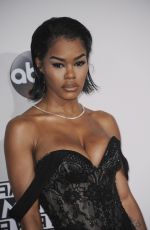TEYANA TAYLOR at 2016 American Music Awards at The Microsoft Theater in Los Angeles 11/20/2016
