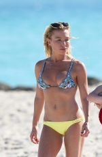 TRACY ANDERSON in Bikini at a Beach in Miami 11/19/2016