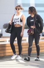 VANESSA and STELLA HUDGENS Heading to a Gym in West Hollywood 11/09/2016