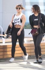 VANESSA and STELLA HUDGENS Heading to a Gym in West Hollywood 11/09/2016