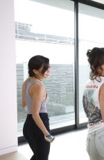 VANESSA HUDGENS Playing Just Dance 2017
