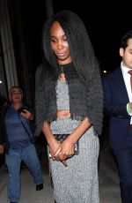 VENUS WILLIAMS at Catch LA in West Hollywood 11/12/2016