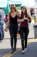 VICTORIA JUSTICE and MADISON REED at Farmers Market in Los Angeles 11/06/2016