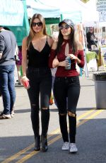 VICTORIA JUSTICE and MADISON REED at Farmers Market in Los Angeles 11/06/2016