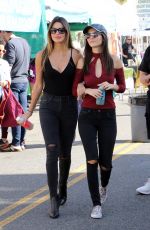 VICTORIA JUSTICE and MADISON REED at Farmers Market in Los Angeles 11/06/2016