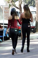 VICTORIA JUSTICE and MADISON REED at Farmers Market in Los Angeles 11/06/2016