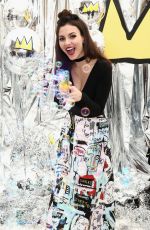 VICTORIA JUSTICE at Alice + Olivia x Basquiat Cfda Capsule Collection Launch Party in New York 11/02/2016