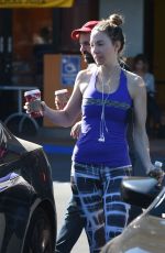 WHITNEY CUMMING Out for Coffee in Los Angeles 11/11/2016