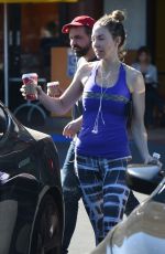 WHITNEY CUMMING Out for Coffee in Los Angeles 11/11/2016