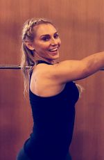 WWE - Charlotte Flair Works Out with Sophia Thiel in Munich, November 2016