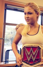 WWE - Charlotte Flair Works Out with Sophia Thiel in Munich, November 2016