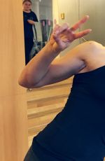WWE - Charlotte Flair Works Out with Sophia Thiel in Munich, November 2016
