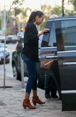 ZOE SALDANA Leaves Au Fudge in West Hollywood 11/25/2016