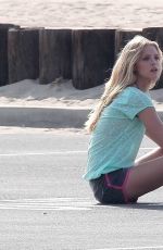 ABBY CHAMPION on the Set of a Photoshoot in Los Angeles 12/06/2016