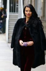 ADRIANA LIMA Arrives at Wendy Williams Show in New York 12/05/2016