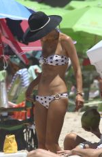 ALESSANDRA AMBROSIO in Bikini on the Beach in Florianopolis 12/29/2016