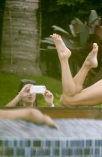 ALESSANDRA AMBROSIO in Swimsuit at a Pool in Santa Catarina 12/30/2016