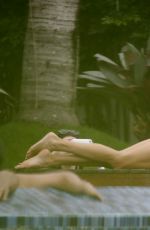 ALESSANDRA AMBROSIO in Swimsuit at a Pool in Santa Catarina 12/30/2016