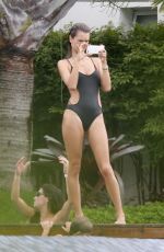 ALESSANDRA AMBROSIO in Swimsuit at a Pool in Santa Catarina 12/30/2016