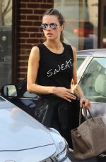 ALESSANDRA AMBROSIO Leaves a Gym in Los Angeles 12/09/2016
